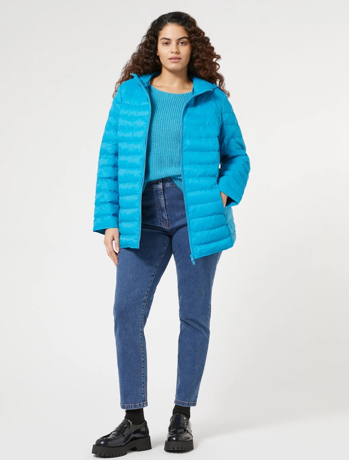 Marina Rinaldi Modèle rembourré en toile de nylon déperlante TURQUOISE Fashion