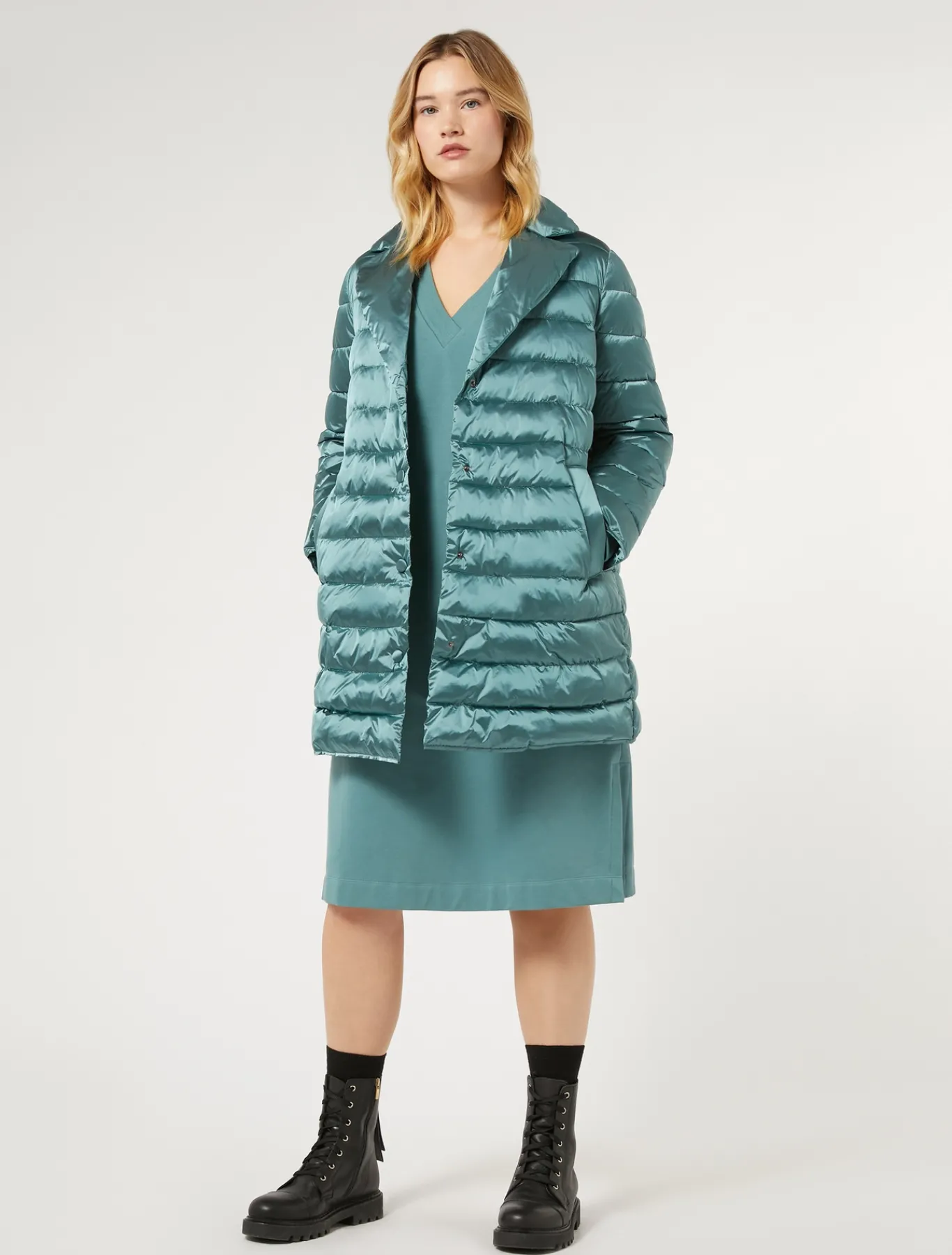 Marina Rinaldi Modèle rembourré en toile de nylon déperlante VERTSAUGE Sale