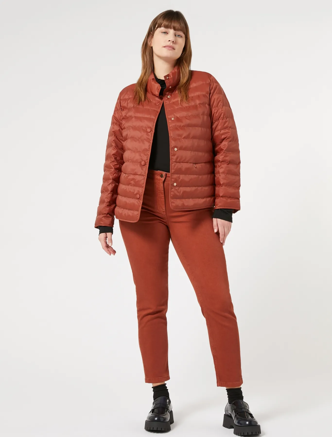 Marina Rinaldi Modèle rembourré en toile de nylon déperlante TERRECUITE Clearance