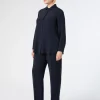 Marina Rinaldi Pantalon cigarette en triacétate BLEUNUIT Online