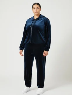 Marina Rinaldi Pantalon de jogging en chenille BLEUNUIT New