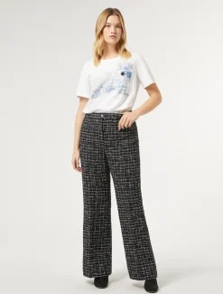 Marina Rinaldi Pantalon effet bouclé BLEUNUIT Discount