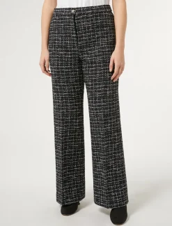 Marina Rinaldi Pantalon effet bouclé BLEUNUIT Discount