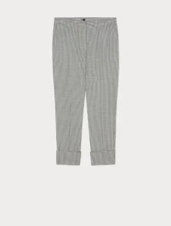 Marina Rinaldi Pantalon en batavia de laine stretch NOIRBLANC New