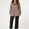 Marina Rinaldi Pantalon en bull de coton stretch NOIR Clearance
