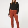 Marina Rinaldi Pantalon en bull de coton stretch TERRECUITE Sale