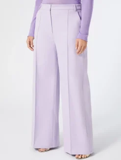 Marina Rinaldi Pantalon en bull de coton LILAS Clearance