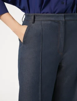 Marina Rinaldi Pantalon en bull de coton BLEUJEANS Hot