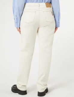 Marina Rinaldi Pantalon en bull de coton IVOIRE Hot