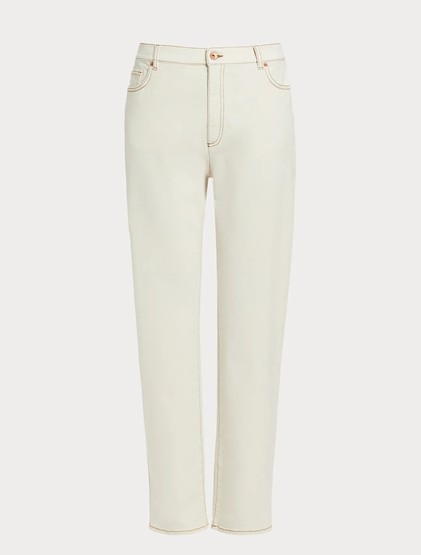 Marina Rinaldi Pantalon en bull de coton IVOIRE Hot