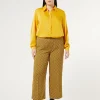Marina Rinaldi Pantalon en cady JAUNE Sale