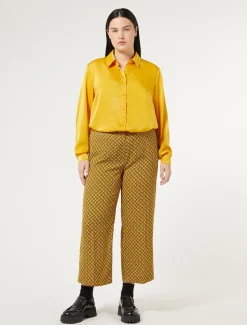 Marina Rinaldi Pantalon en cady JAUNE Sale