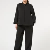 Marina Rinaldi Pantalon en cady fluide NOIR Clearance