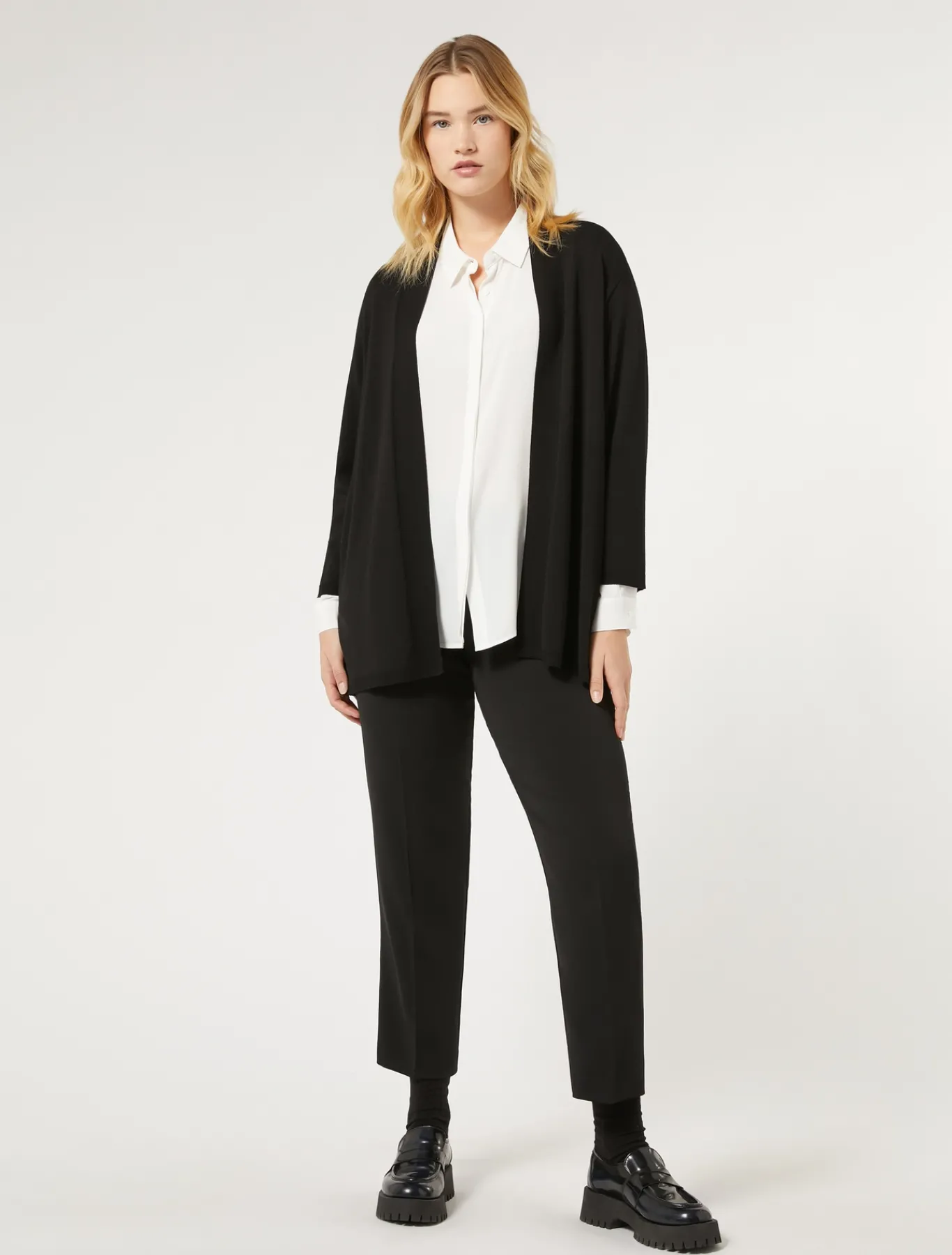 Marina Rinaldi Pantalon en cady stretch NOIR Outlet