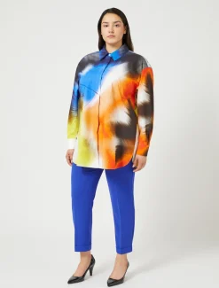 Marina Rinaldi Pantalon en cady triacétate BLEUVIOLET New