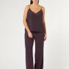 Marina Rinaldi Pantalon en cady triacétate BORDEAUX Outlet
