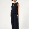 Marina Rinaldi Pantalon en cady triacétate BLEUNUIT New