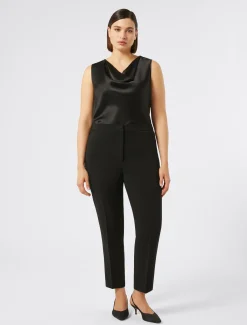 Marina Rinaldi Pantalon en cady triacétate NOIR Sale