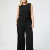 Marina Rinaldi Pantalon en cady triacétate NOIR Online
