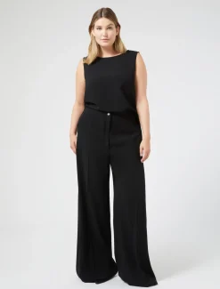 Marina Rinaldi Pantalon en cady triacétate NOIR Online