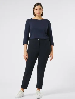 Marina Rinaldi Pantalon en cady triacétate BLEUNUIT Outlet