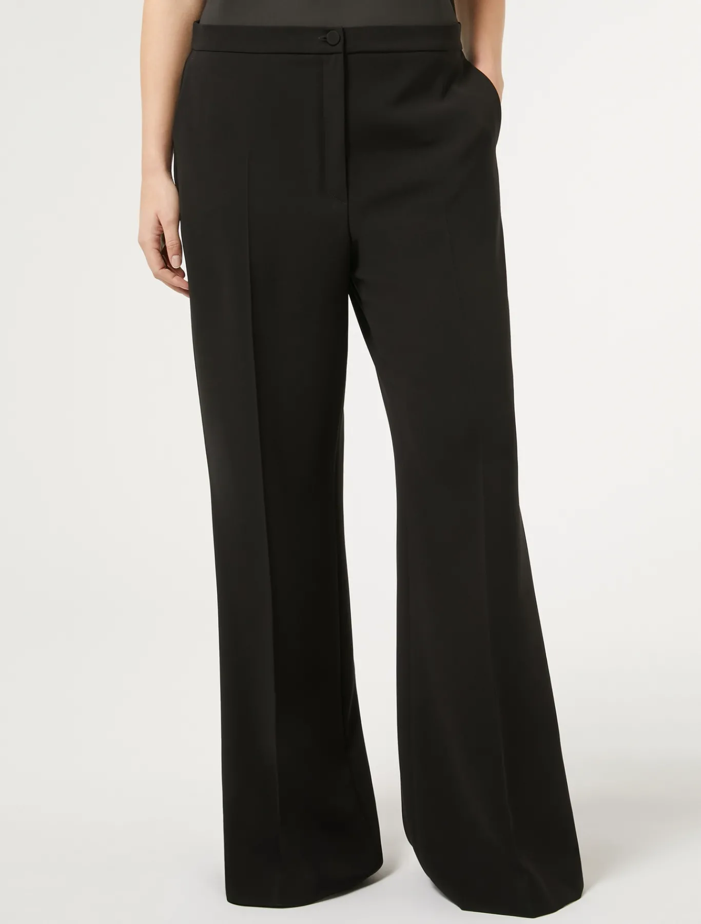 Marina Rinaldi Pantalon en cady triacétate NOIR New