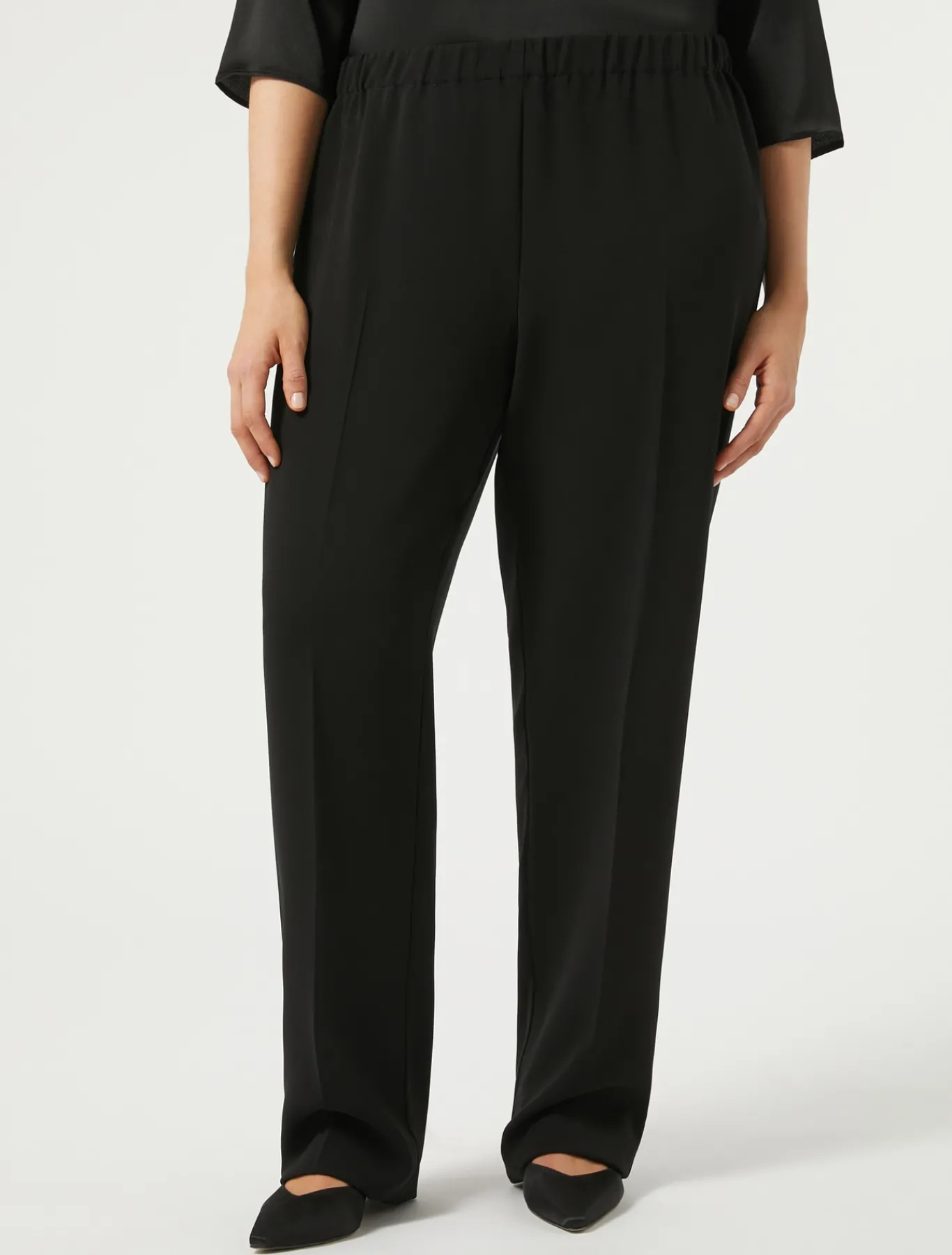 Marina Rinaldi Pantalon en cady triacétate NOIR Best