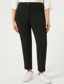 Marina Rinaldi Pantalon en cady triacétate NOIR Outlet