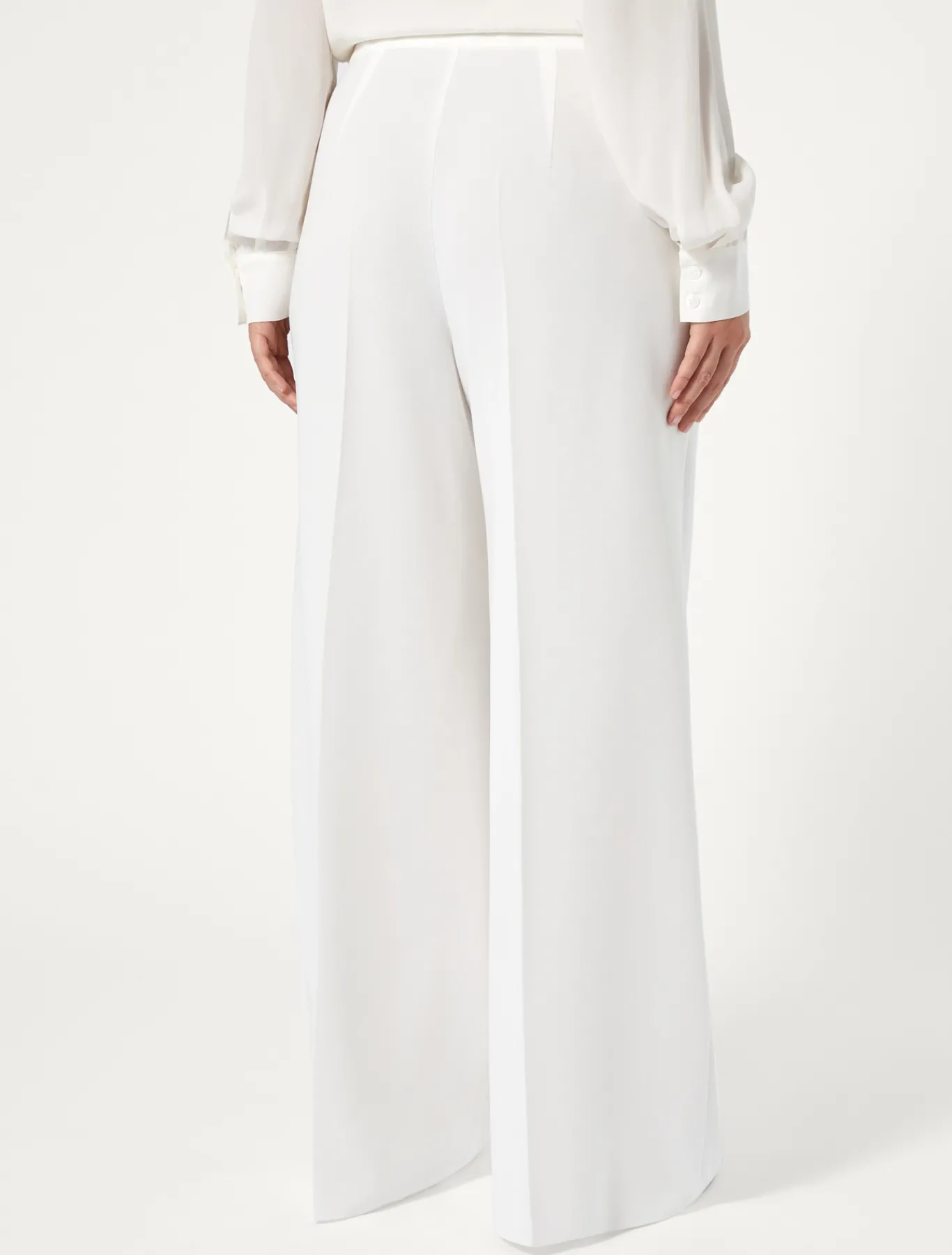 Marina Rinaldi Pantalon en cady triacétate BLANC Online