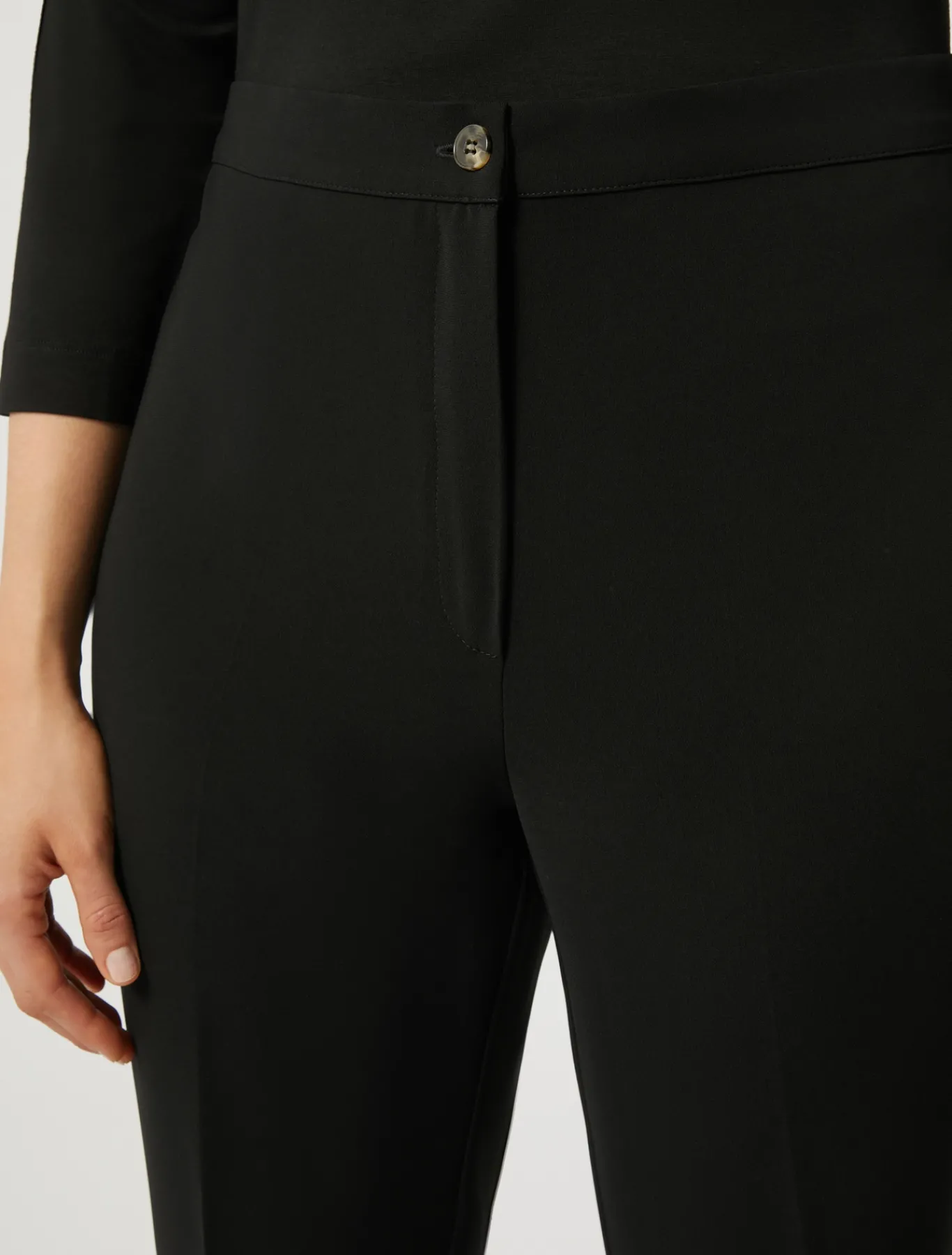 Marina Rinaldi Pantalon en cady triacétate NOIR Clearance