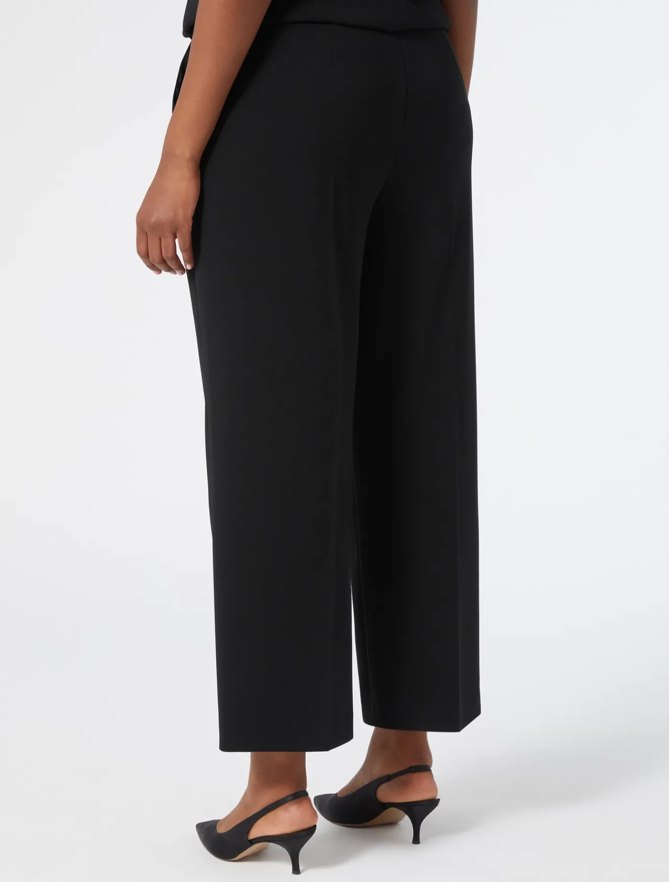 Marina Rinaldi Pantalon en cady triacétate NOIR Outlet