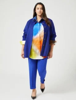 Marina Rinaldi Pantalon en cady triacétate BLEUVIOLET New
