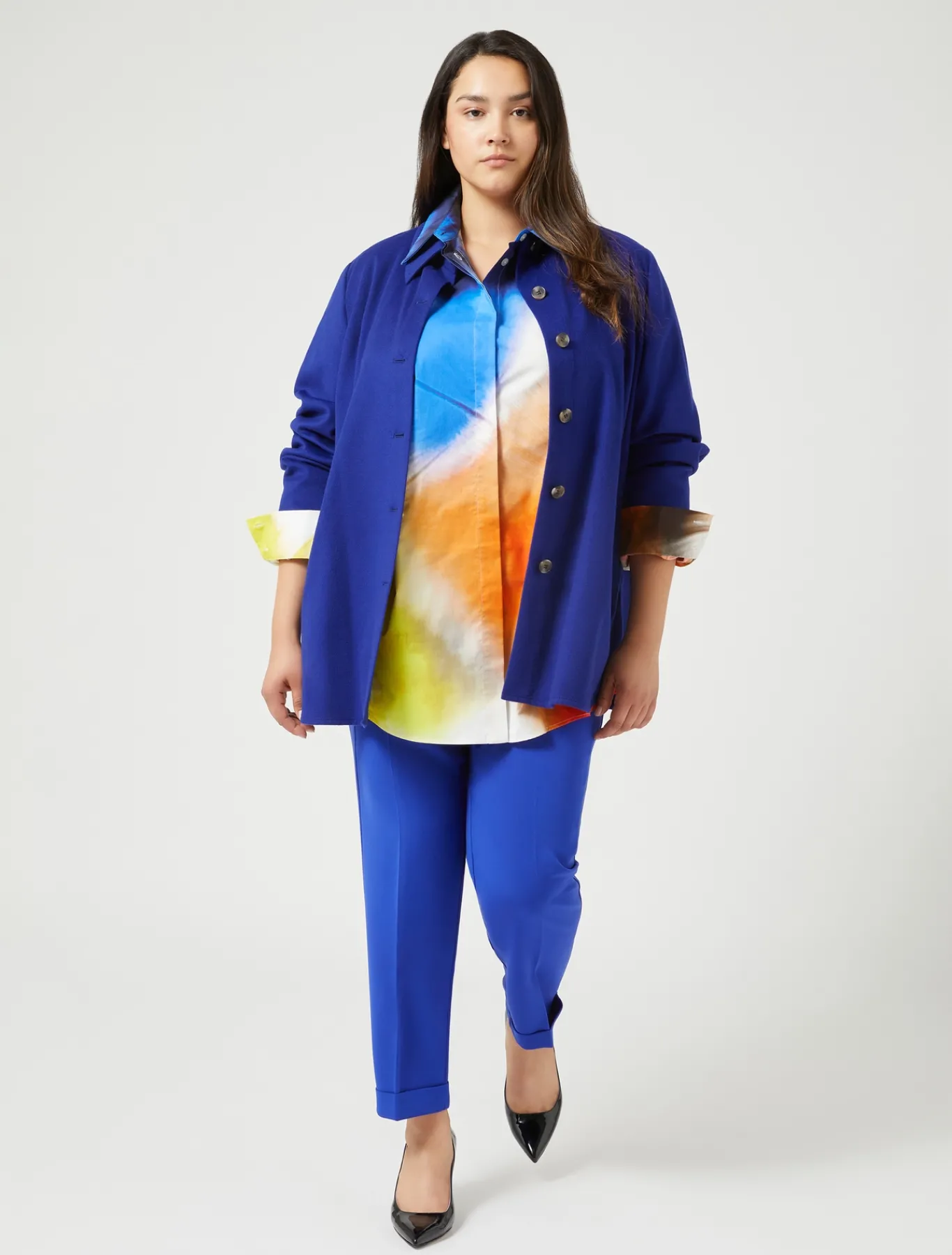 Marina Rinaldi Pantalon en cady triacétate BLEUVIOLET New
