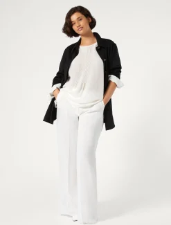 Marina Rinaldi Pantalon en cady triacétate BLANC Online