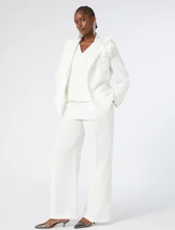 Marina Rinaldi Pantalon en cady triacétate BLANC Best