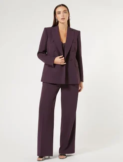 Marina Rinaldi Pantalon en cady triacétate BORDEAUX Outlet