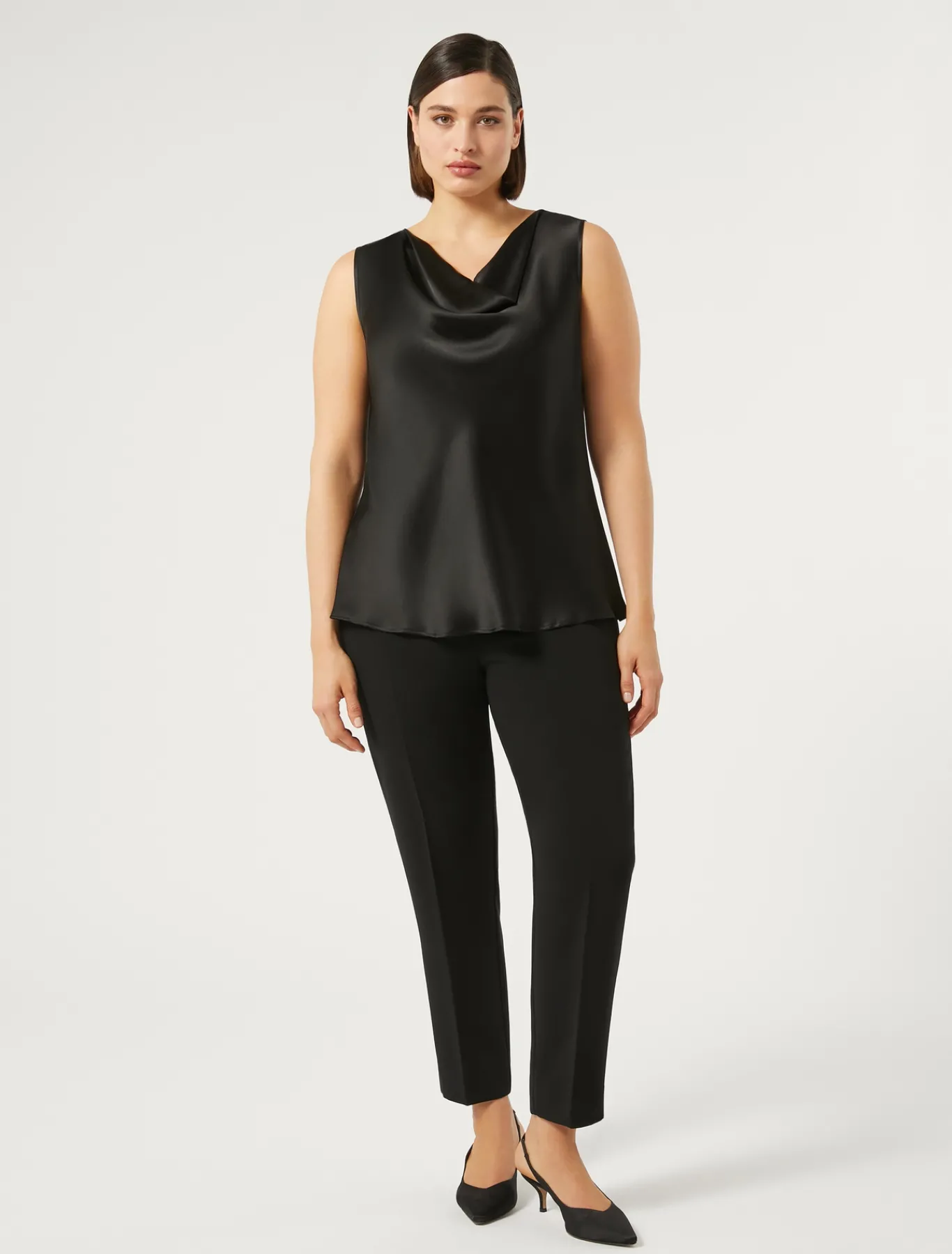 Marina Rinaldi Pantalon en cady triacétate NOIR Sale