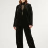 Marina Rinaldi Pantalon en chenille stretch NOIR Discount