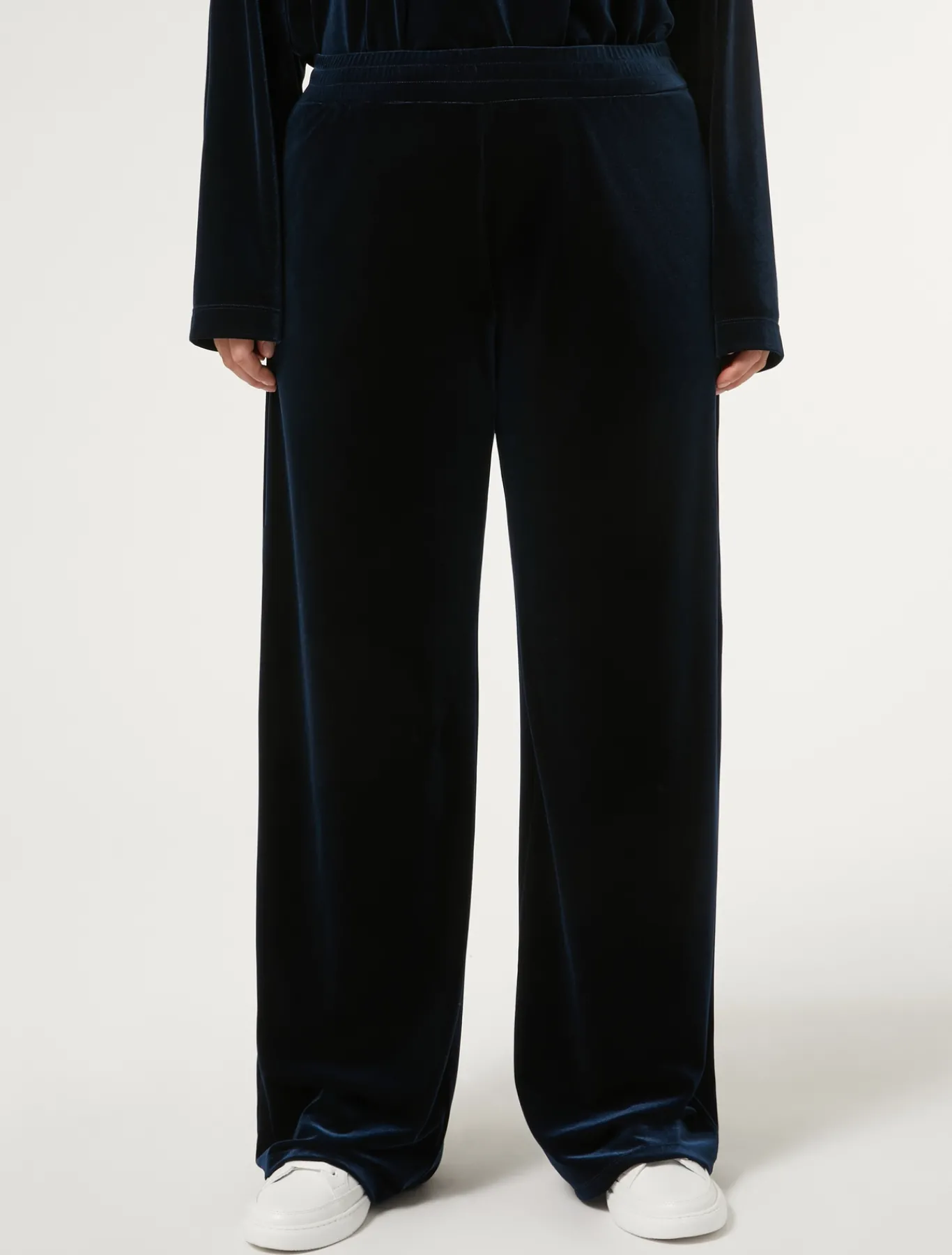 Marina Rinaldi Pantalon en chenille stretch BLEUNUIT New