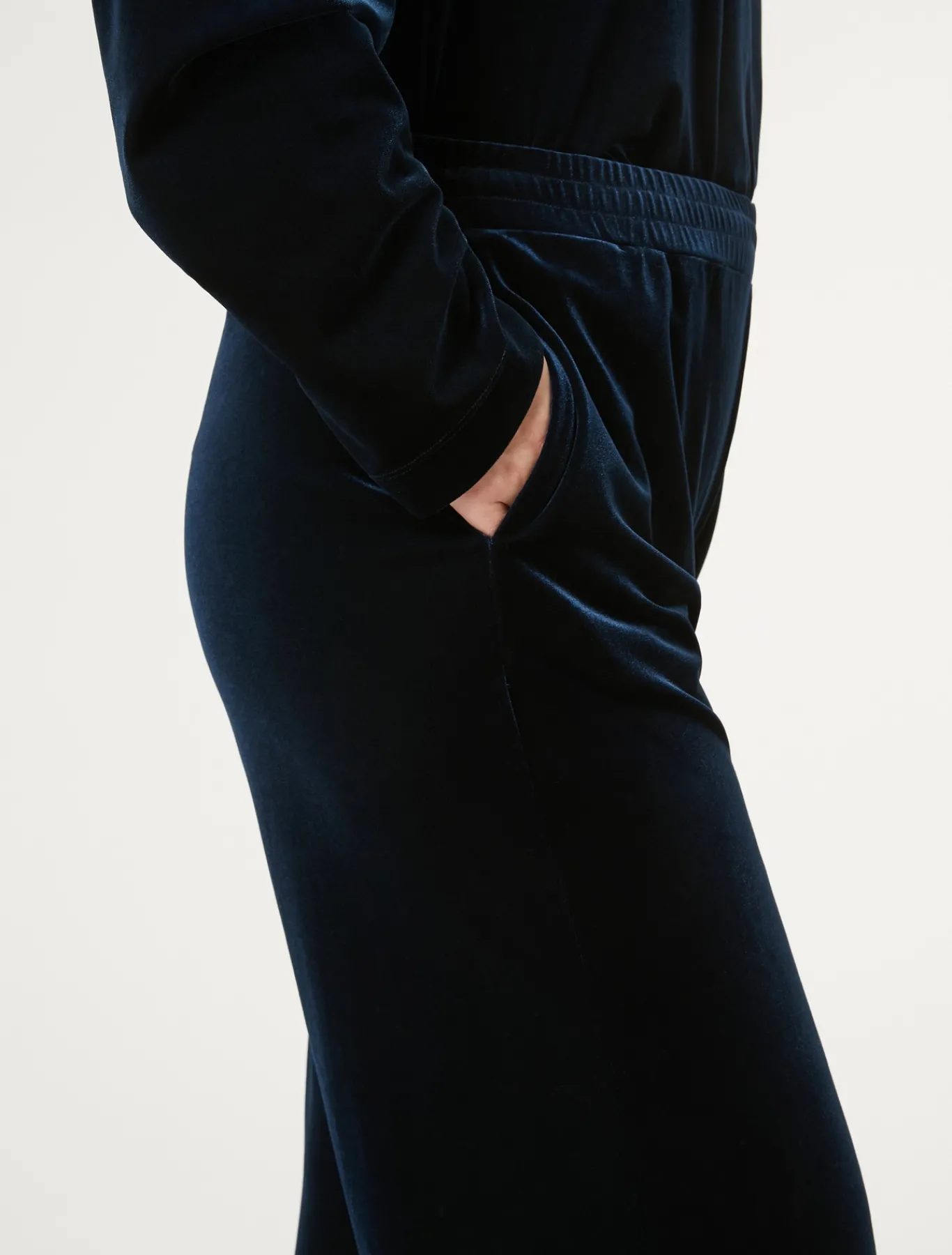 Marina Rinaldi Pantalon en chenille stretch BLEUNUIT New