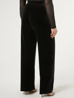 Marina Rinaldi Pantalon en chenille stretch NOIR Discount