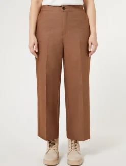 Marina Rinaldi Pantalon en coton effet denim BRONZE Best