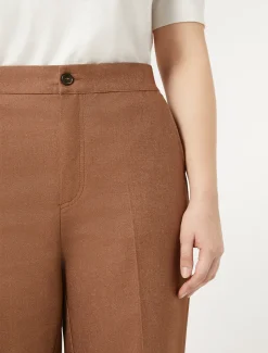 Marina Rinaldi Pantalon en coton effet denim BRONZE Best