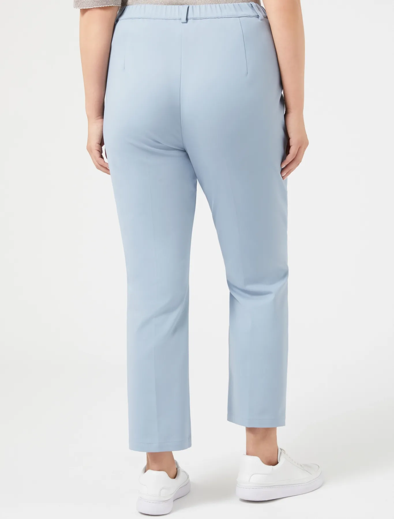 Marina Rinaldi Pantalon en coton mélangé stretch GRISBLEU Best
