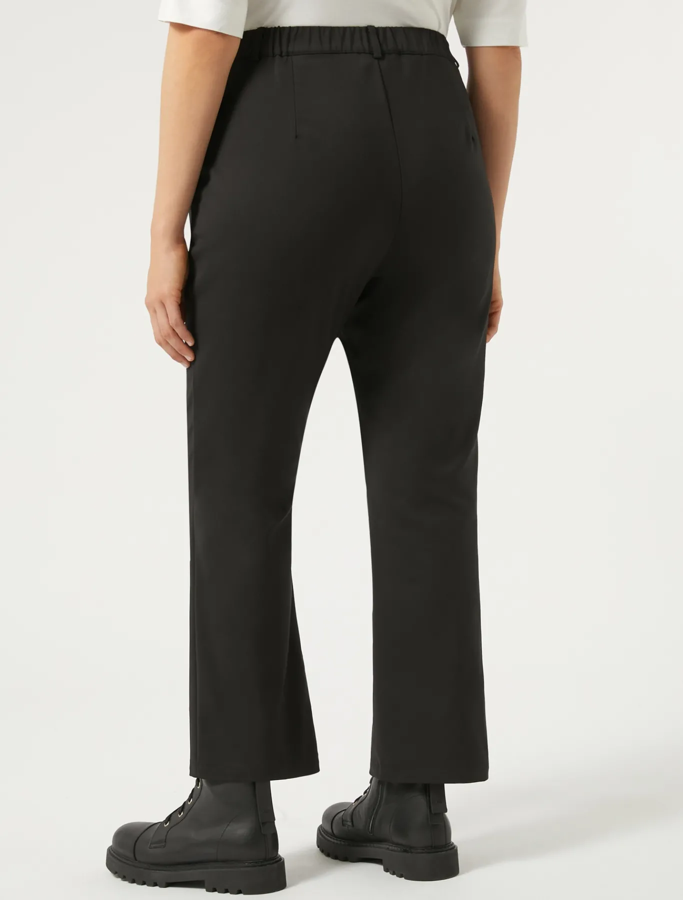 Marina Rinaldi Pantalon en coton mélangé stretch NOIR Sale