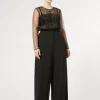 Marina Rinaldi Pantalon en crêpe de georgette NOIR Fashion