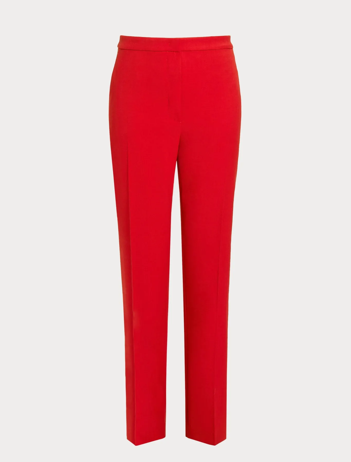 Marina Rinaldi Pantalon en crêpe de satin de laine ROUGE New