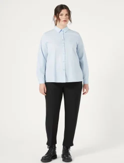 Marina Rinaldi Pantalon en crêpe envers satin NOIR Best
