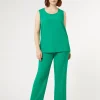 Marina Rinaldi Pantalon en crêpe envers satin VERTECLATANT Sale