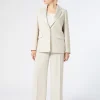 Marina Rinaldi Pantalon en crêpe envers satin BEIGE Fashion